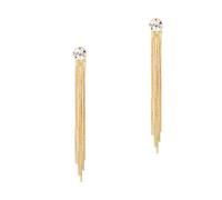 Mikikit Pendientes De Borlas Para Mujer Cadena De Hueso De Serpiente y Colgantes De Gemas De Imitación Joyería Elegante Para Fiesta