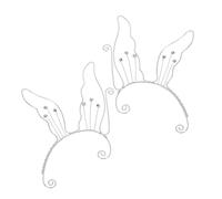 Mikikit Pendientes Ear Cuff de Hueca Tejidos Mano No Perforados Inspirados Hadas para Mujer Accesorios Cómodos para Bodas Fiestas y Cosplay