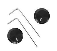 Mikikit Perillas de Potenciómetro de Aluminio Tapas Metálicas para Guitarra, Juego de 2 Perillas Giratorias de Volumen y Tono Accesorios para Instrumentos Compatibles Amplificadores