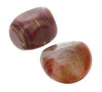 Mikikit Piedras Curativas de Sardonyx 2 Piezas Medianas 3-4 Cm para Relajación Aliviar Estrés Manualidades Decoración de Bodas y Adornos