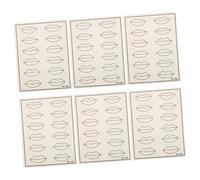 Mikikit Piel de Práctica para Tatuaje Labial 6 Piezas Tamaño Estándar Goma Duradera para Principiantes Uso en Maquillaje Permanente y Entrenamiento Artístico