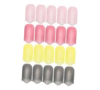 Mikikit Pinzas para Uñas Gel 20 Piezas Ajustables Quitaesmalte de Caracol Clips Plásticos para Manicura Viaje Removedor Esmalte Profesional para Uñas Decoración y Envoltura