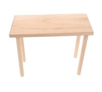 Mikikit Plataforma de Madera para Jaula de Hámster 12x25cm Patas Reforzadas, Área de Juego para Roedores y Jerbos, Accesorio Seguro para Trepar y Enriquecer el Hábitat de Mascotas