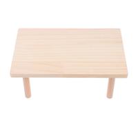 Mikikit Plataforma Que Fomenta Salud Física y Mental para Hámster de Madera Beige Diseño de Segundo Piso, Juguete para Entrenamiento en Roedores