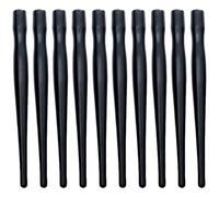 Mikikit Portalápices de Plástico Negro 10 Piezas, Soporte de Plumilla Reemplazable para Pluma de Inmersión, Accesorio para Dibujo Artístico y Cómics, Suministros Prácticos para Uso Diario