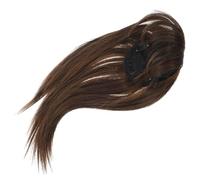 Mikikit Postizo para Mujer Apariencia Natural y Química, Complemento Invisible para Cubrir Cabello Fino y Canas Parte Superior