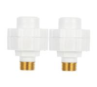 Mikikit Protección del Calentador de Agua Eléctrico Antieléctrico de Pared, 2 Piezas, Compatible, Anti Descarga y Prevención Fugas, ABS Cobre