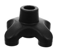 Mikikit Protector Antideslizante para Tacos de Bastón Cubiertas Gruesas para Puntas de Muletas y Bastones Accesorio Estable con Base Cuádruple para Caminar y Senderismo Fácil Instalación