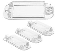 Mikikit Protector de Interruptor de Palanca Transparente para 4 Unidades Cubierta Protectora de Botón Resistente Seguridad Infantil para Hogar y Protección de Interruptores de Palanca