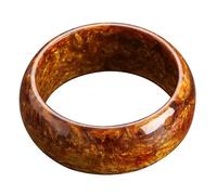 Mikikit Pulsera de Resina Marrón Retro para Mujer, Brazalete Elegante y Fácil de Llevar, Adecuado para Vestidos y Turismo Diseño Creativo y Estilo Sofisticado