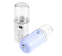 Mikikit Pulverizador Nano Facial 2 Piezas Usb, Humidificador Hidratante Portátil Pequeño para Todo Tipo de Piel, Máquina de Vapor Facial para Cuidado y Rejuvenecimiento, Uso Doméstico y Viaje