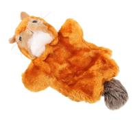 Mikikit Puppy Hand Puppet de Peluche de Ardilla Juguete Educativo para Historias Suave para Roles y Desarrollo Visual