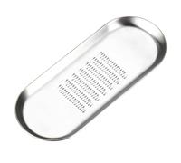 Mikikit Rallador de Jengibre y Inoxidable Herramienta de Cocina para Vegetales y Frutas Diseño Cóncavo Antiderrame Fácil Limpieza y Almacenaje