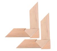 Mikikit Rompecabezas de Madera, 2 Piezas T Forma, Juguete Educativo de Aprendizaje Cognitivo y Matemático, Rompecabezas Infantil para Desarrollo Lógico y Coordinación Manual,