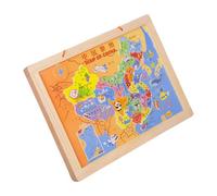Mikikit Rompecabezas de Mapa y Mapa de China Juguete Educativo Interactivo de Geografía Fáciles de Montar para Desarrollo Cognitivo y Aprendizaje Divertido