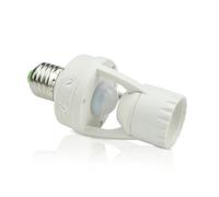 Mikikit Sensor Infrarrojo para Bombillas LED Portalámparas con Detección de Movimiento Ajustable para Uso Exteriores Interiores Resistente y Duradero para Iluminación Automática Pasillos