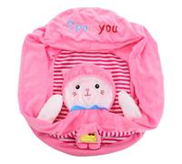Mikikit Silla De Apoyo Para Bebes Silla Lavable Para Pequeños Asiento De Bebe Fundas Para Sillas De Aprendizaje Para Bebés Colchón De Bebé Sillón Para Bebé Terciopelo De Cristal Rosa