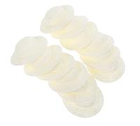 Mikikit Sombreros Artesanales Tejidos Miniatura para Muñecas Niños 5 Cm Crema Delicados Accesorios Decorativos Manualidades Fotos 12 Piezas