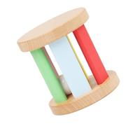 Mikikit Sonajero de Madera para Ñiño Sonajero de Rodillo, Juguete Educativo Montessori, Entrenamiento de Audición y Desarrollo Sensorial para Recién Nacidos