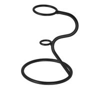 Mikikit Soporte De Conos De Helado De Hierro Resistente Exhibidor De Cucuruchos Para Fiestas y Heladerías Soporte Para Conos Con Base Estable y Fácil Limpieza