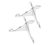 Mikikit Soporte de Limpiar Acrílico de Piezas para 2 a en Transparente Libros Fácil y Resistente Deformaciones Exhibición Escritorio Adecuado para Biblioteca
