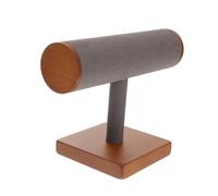 Mikikit Soporte de Madera para Exhibición de Relojes y Pulseras Base Estable Antivuelco Diseño Elegante para Organizador de Joyas Hogar y Venta y Aleatorio