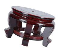 Mikikit Soporte de Madera para Macetero Estructura Resistente y Puntos de Apoyo Estables, Base Adecuado para Plantas y Decoración en Sala o Jardín