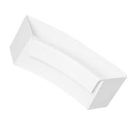 Mikikit Soporte Lateral del Torno de Cerámica, Cesta para Herramientas de Cerámica, Plástico Blanco, 31,5x11,9x9cm, Colgante, para Pinceles y Herramientas de Alfarería, Estudios Caseros