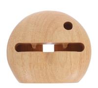 Mikikit Soporte para Teléfono Celular de Madera de Haya Amplificador de Sonido, Soporte de Escritorio Práctico y Hecho a Mano para Smartphone