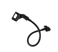 Mikikit Soporte Pintura Negra Cuello de Cisne y Ligero de Micrófono Flexible de Hierro Abrazadera Resistente y Ajustable para Grabación y Conferencias