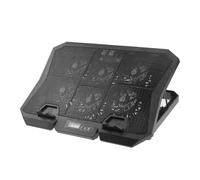 Mikikit Soporte Portátil con Ventiladores Silenciosos y USB Base Refrigerante Ajustable para Laptops hasta Enfriamiento Eficaz y Diseño Ergonómico para Uso Prolongado