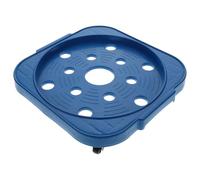 Mikikit Soporte y PP Acero Inoxidable, con Ruedas para Bombonas de Gas | Base Móvil Reforzada, para Cocinas Familiares y Restaurantes, Azul, Estable, Protege Suelo y Mesa