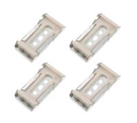 Mikikit Soportes para Cortinas Enrollables 36 Mm, 4 Piezas, Herrajes Metálicos Resistentes para Rieles de Montaje de Persianas, Instalación Fácil para Cortinas Colgantes y Rieles