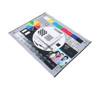 Mikikit Tabla de Calibración para Lentes de Cámara 40X30 CM Herramienta Profesional de Enfoque y Prueba de Imagen para Monitor de Vigilancia Tarjeta de Verificación de Color y