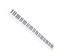 Mikikit Tabla de Práctica para Teclado de Piano de 88 Teclas Papel Estucado Resistente Guía de Práctica de Simulación de Dedos para Principiantes Portátil para Estudio y