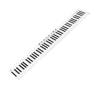 Mikikit Tabla de Teclado de Piano X-02 Guía de Notas de 88 Teclas, Tapete de Práctica de Digitación, Diseño Portátil y Plegable para Principiantes en Instrumentos Musicales
