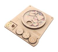 Mikikit Tablero Sensorial Lavadora Grande Montessori para Niños de 3 a 6 Años, Juguete Aprendizaje Temprano de Madera Lentejuelas, Accesorios para Desarrollo Cognitivo y Motriz