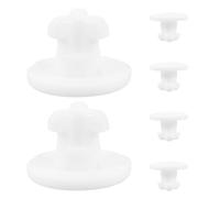 Mikikit Tapones de Silicona de Color Claro para Válvula Estanca de Fiambrera, 6 Piezas Reutilizables para Caja Bento, Sello de Ventilación Hermético para Contenedores de Comida,