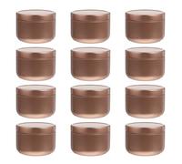 Mikikit Tarros de Velas DIY 12 Unidades 2 Oz Latas de Hojalata para Fabricación de Velas Caseras y Almacenamiento de Cosméticos