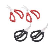 Mikikit Tijeras para Cocina Multifuncionales Acero Inoxidable Cortes Precisos Herramienta de Cocina para Barbacoa 4 Piezas