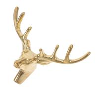 Mikikit Tirador de Muebles de Latón con Cabeza de Ciervo Vintage Manilla para Armarios Accesorio Decorativo Duradero y Pulido para Muebles