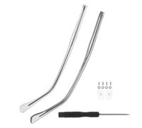 Mikikit Topes para Patillas de Gafas de Metal Transparentes Repuestos Aplicables para Brazos de Gafas Juego de 1 Par de Accesorios y Uso Diario