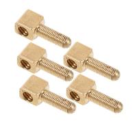 Mikikit Tornillos de Ajuste de Metal para Bastón de Cello y Viola, 5 Piezas Doradas, Mejora la Transmisión de Fuerza, Fácil Reemplazo para Reparación de Instrumentos