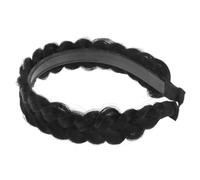 Mikikit Trenzada para Mujer Accesorio de Sintético de Peluca con Plaited para Fiestas y Ocasiones Especiales Natural