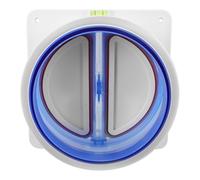 Mikikit Válvula Antirretorno para Campana Extractora de Cocina Válvula de Retención de Escape de Aire Montaje Mural Doble Puerta Compatible Tubos de 150 160 y 180 MM Resistente y