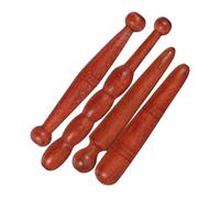 Mikikit Varillas De Masaje De Madera 4 Pcs Varilla Acupresión, Masajeador De Pies Portátil, Diseño Tradicional Natural, Para Relajación y Mejora Circulación, Uso En Bienestar y Hogar