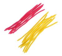 Mikikit Varillas para Permanente de Silicona Grandes en Amarillo y Rosa Fucsia 20 Rulos Flexibles para Cabello Largo sin Daño Resistentes al Calor Ideales para Peinado Casero y