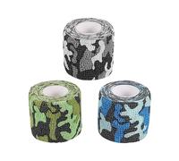 Mikikit Vendas Elásticas de Camuflaje 3 Piezas (mar, Tierra, Nieve) Banda Protectora Deportiva Transpirable para Rodilla y Tobillo Uso Outdoor Cazadores y Atletas