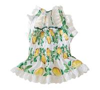 Mikikit Vestido Cómodo para Perros y Gatos Pequeño y Mediano, Ropa para Mascotas de Tela Transpirable Diseño Atractivo Adecuado para Retratos y Vacaciones