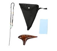 Mikinona 1 Juego C Clave Ocarina Ahumada Para Niños Didgeridoo Odami Ocarina Tambor Oceánico Silbato De Muerte Mini Instrumento Étnico Piano Porcelana Blanca y Translúcida Clásico
